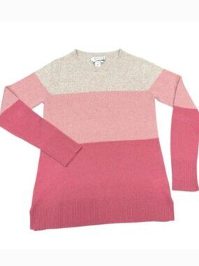 Nanette Lepore 100% Cashmere Colorblock Sweater size M